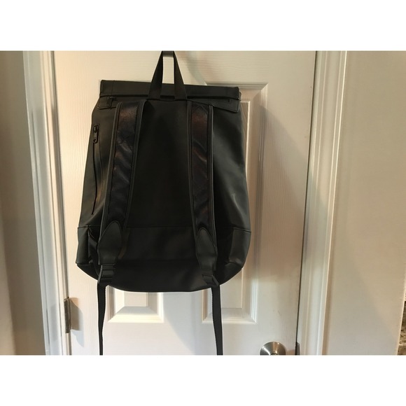 Hunter for Target Rubberized Backpack Matte Black Red Lining Weather Resistant - Picture 2 of 14